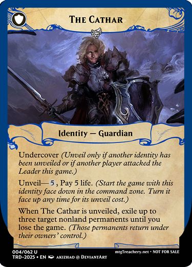MTG Treachery Guardian identity card